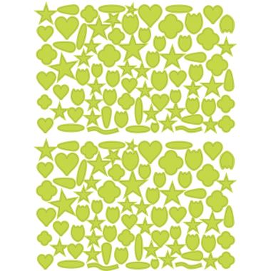 Pochette de 7920 gommettes géométriques adhésives repositionnables formes et couleurs assorties