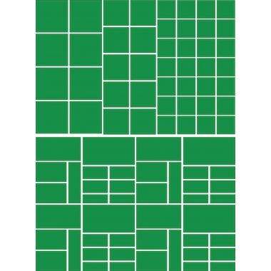 Pochette de 7920 gommettes géométriques adhésives repositionnables formes et couleurs assorties