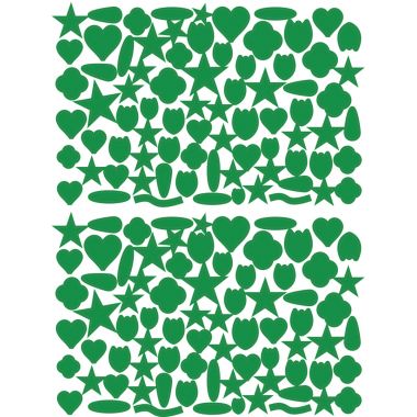 Pochette de 7920 gommettes géométriques adhésives repositionnables formes et couleurs assorties