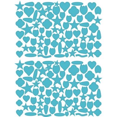 Pochette de 7920 gommettes géométriques adhésives repositionnables formes et couleurs assorties