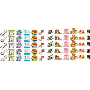 Pochette de 420 gommettes fantaisies assorties