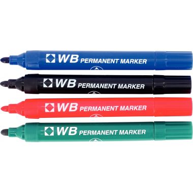 Marqueur permanent WB pointe ogive rouge