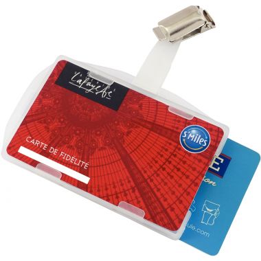 Boîte de 25 porte-carte de sécurité semi rigide ouvert