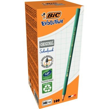 Schoolpack de 100 crayons Évolution dont 5 gratuits