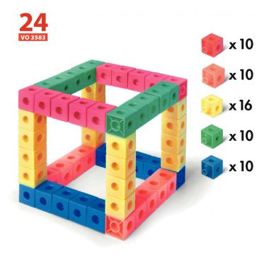 Boite de 24 fiches d'activités pour le jeu de construction MULTICUBES 32674