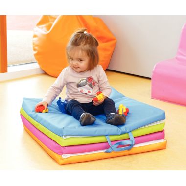 Tapis 3 en 1 100x100cm 4 couleurs assorties