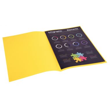 Exacompta - Paquet de 100 sous-chemises 80g ROCK"S format 22x31 cm citron - 800011E
