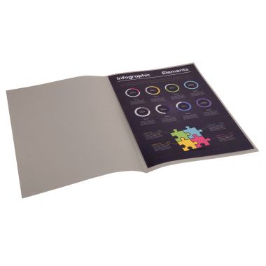 Exacompta - Paquet de 100 sous-chemises 80g ROCK"S format 22x31 cm gris - 800009E