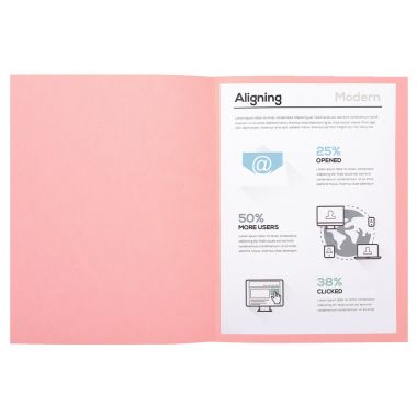 Exacompta - Paquet de 100 chemises 220g FOREVER, format 24x32 cm, rose - 410003E
