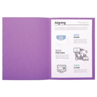 Exacompta - Paquet de 100 chemises 220g FOREVER, format 24x32 cm, lilas - 410016E