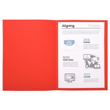 Paquet de 100 chemises 220g FOREVER, format 24x32 cm, rouge