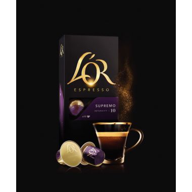 Boite de 10 capsules café OR Supremo