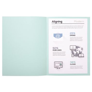Paquet de 100 chemises 170g FOREVER format 24x32 cm, bleu clair