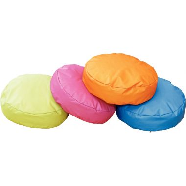 Coussin diamètre 40x10cm bleu
