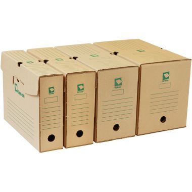 Paquet de 25 boites d'archives 34x25cm dos 10cm GREEN