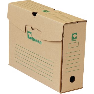 Paquet de 25 boites d'archives 34x25cm dos 10cm GREEN