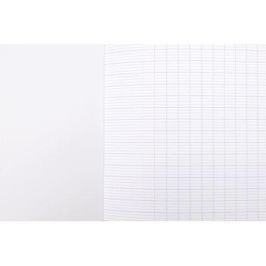Cahier de poésie 48 pages MAJUSCULE, 24x32 cm, seyès/uni 90g, couverture PP incolore