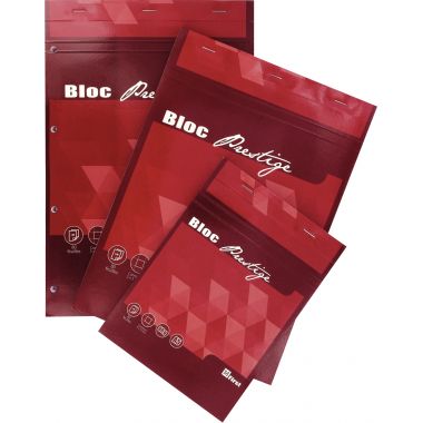 Bloc prestige de bureau FIRST 80 feuilles, format A4, quadrillé 5x5, papier blanc 80g