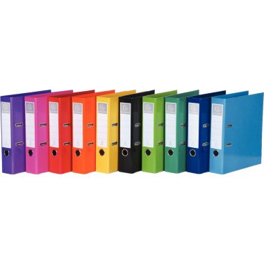Exacompta Lot de 10 classeurs à levier IDERAMA pour format A4, dos 7 cm, coloris assortis - 53629E