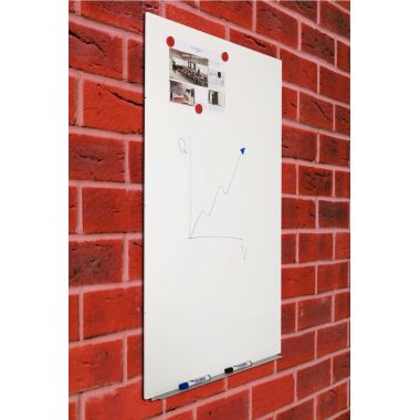 Tableau blanc magnétique sans cadre Skin 150x100cm