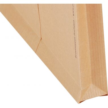 La Couronne - Paquet de 50 pochettes kraft armé 229x324mm 130g soufflet 30mm bande siliconée - 501798