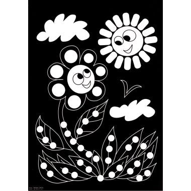 Pochette de 16 planches de gommettes de 5 motifs animaux différents