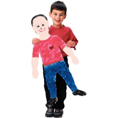 Kit de 24 grandes silhouettes d'enfants