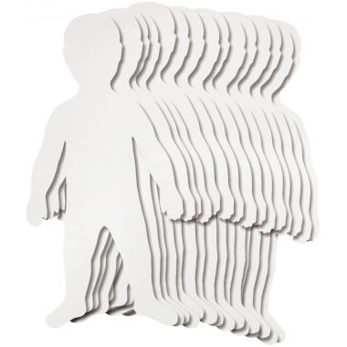 Kit de 24 grandes silhouettes d'enfants