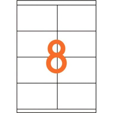 Boîte de 800 étiquettes multi-usages blanches 105x70mm