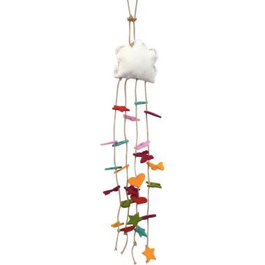 Sachet de 120 perles en feutrine de 4 formes assorties