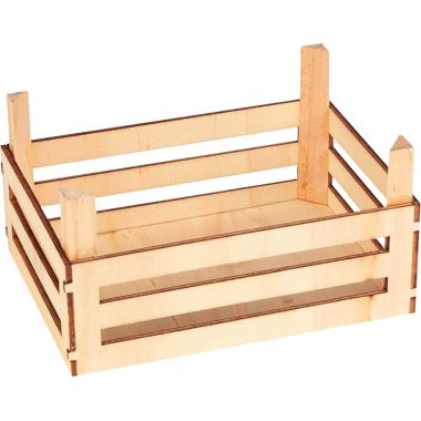 Lot de 3 cagettes vides en bois