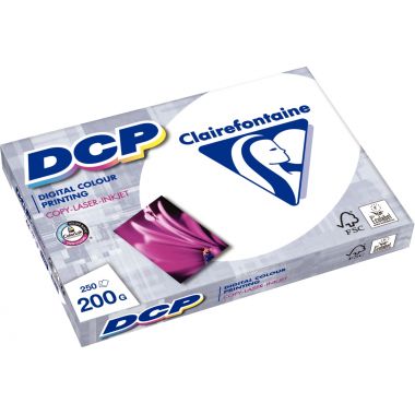Clairefontaine - Paquet de 250 feuilles laser format A4 200g blanc DCP - 1807C
