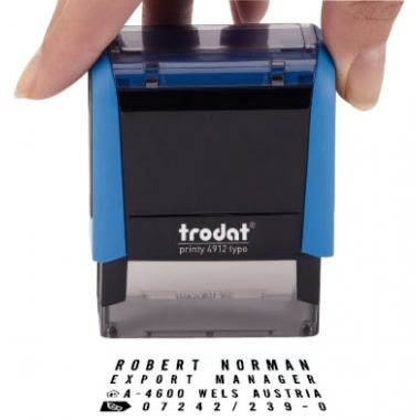 Mini imprimerie à encrage automatique jusqu'à 4 lignes de texte