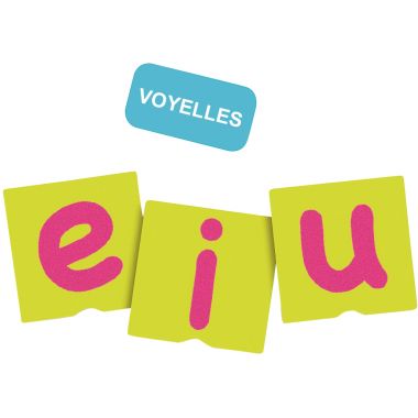Set de 34 cartes tactiles les lettres