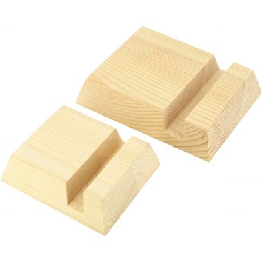 Support en bois pour téléphone portable
