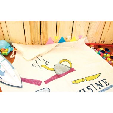 Lot de 5 tabliers pour adultes en coton