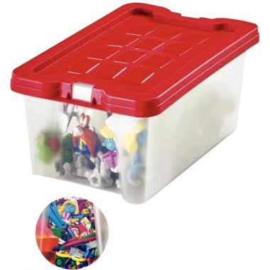 Boite de rangement en polypropylène 4L rouge