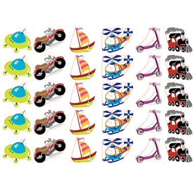 Pochette de 420 gommettes fantaisies assorties