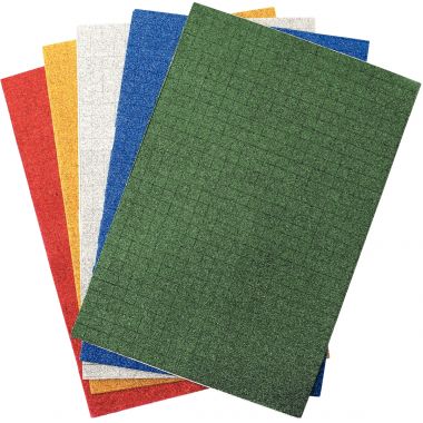 Sachet de 5 feuilles de mosaïque en mousse format 21 x 31 cm