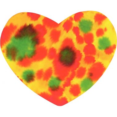 Sachet de 50 coeurs en papier diffuseur blanc format 22 x 15 cm