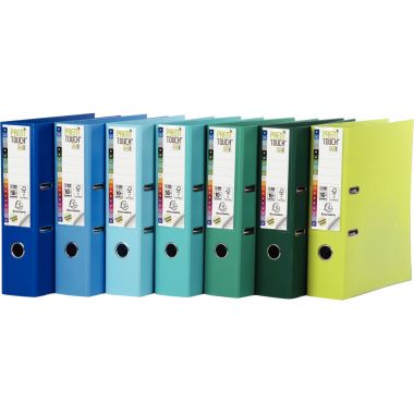 Classeur à levier Exacompta PREM'TOUCH format A4+, dos 5 cm, bleu moyen - 53142E