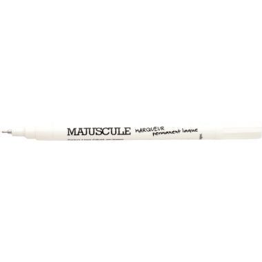 Pochette de 6 marqueurs permanents pointe fine or , argent et blanc