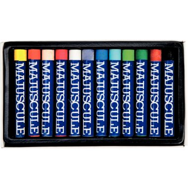 Boîte de 12 pastels à l'huile Majuscule