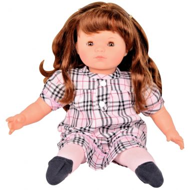 Poupon fille européenne avec cheveux corps tissu 40 cm
