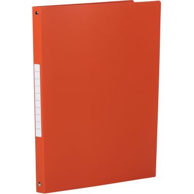 Classeur 4 anneaux en polypropylène opaque, format A4, dos 2,5 cm, orange