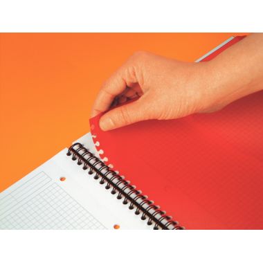 Cahier à reliure intégrale ACTIVEBOOK format tablette B5 quadrillé 5x5, 160 pages